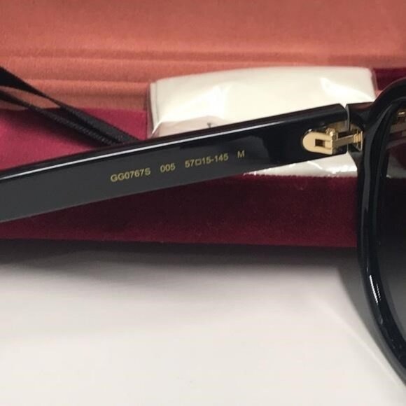New Authentic Gucci Black Sunglasses GG0767s 005 - Picture 9 of 9